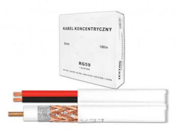 Kabel do monitoringu  Rg59+2X0,35Cu 100M