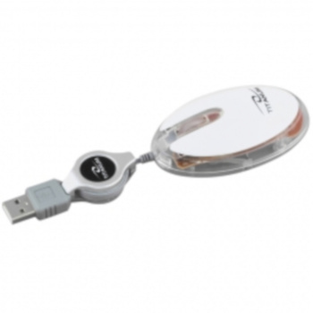 Mysz Elver 3D Optyczna Przewodowa Biała