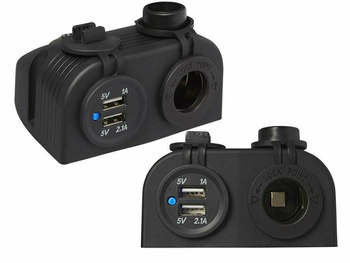 Ładowarka samochodowa 2xUSB 3100 mA +   