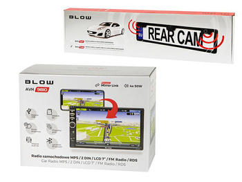 Radio BLOW AVH-9810 2DIN 7"+BVS-547