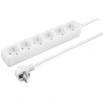 Listwa 6 Gniazd 5 M Biała