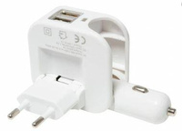 Adapter ładowarka sieciowa i samochodowa