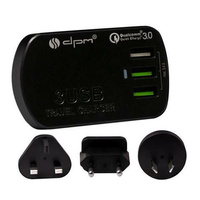 Zasilacz podróżny 3 x USB, 4wtyczki 3,4a