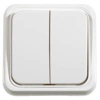 Włącznik świecznikowynatynkowy białyLK65