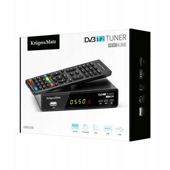 Tuner DVB-T2 H.265 HEVC Kruger&Matz