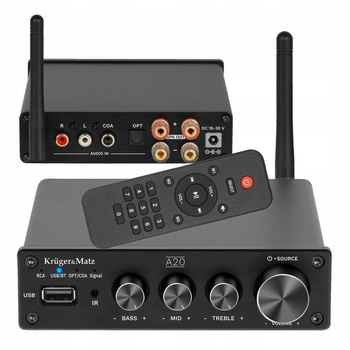 Wzmacniacz stereo Kruger&Matz model A20 