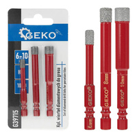 Komplet wierteł diamentowych do gresu   