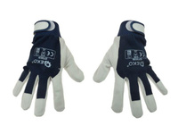 Rękawice monterskie Kozia skóra r.9 rzep