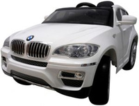 Autko Samochodzik BMW X6 białe koła Eva