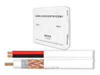Kabel do monitoringu  Rg59+2X0,35Cu 100M