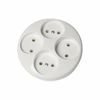 Rozgałęźnik elektryczny, 4x2,5A, biały