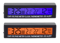 Termometr Zegar Woltomierz 3W1 Ag97A 