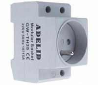 Gniazdo na szynę TH35 16A 230V 2P+Z