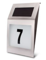 Lampa Solarna Z Numerem Domu