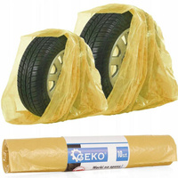 Worki na opony 100x100 ŻÓŁTE - rolka    