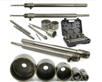 Zestaw otwornic z widią do betonu 9el.  