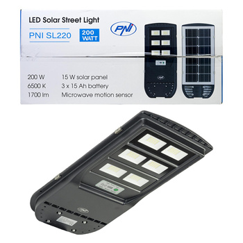 Lampa uliczna PNI SL220 200W panel      