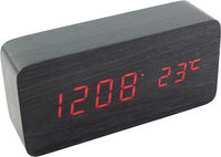 Zegar z Termometrem Drewno Zg2C