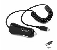 Ładowarka samochodowa z kablem typu C   