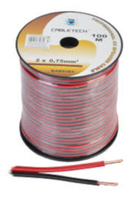 Kabel Głośnikowy 0,75Mm Czarno-Czerwony