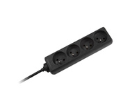 Przedłużacz Sieciowy Czarny 4 Gniazda 3M